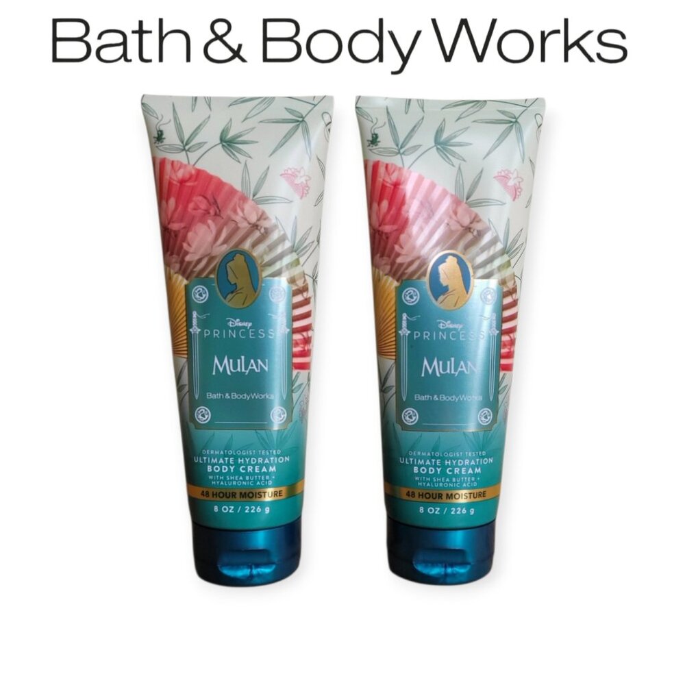 Disney Bath Body Works Mulan Ultimate Hydration Body Cream Duo New Limited